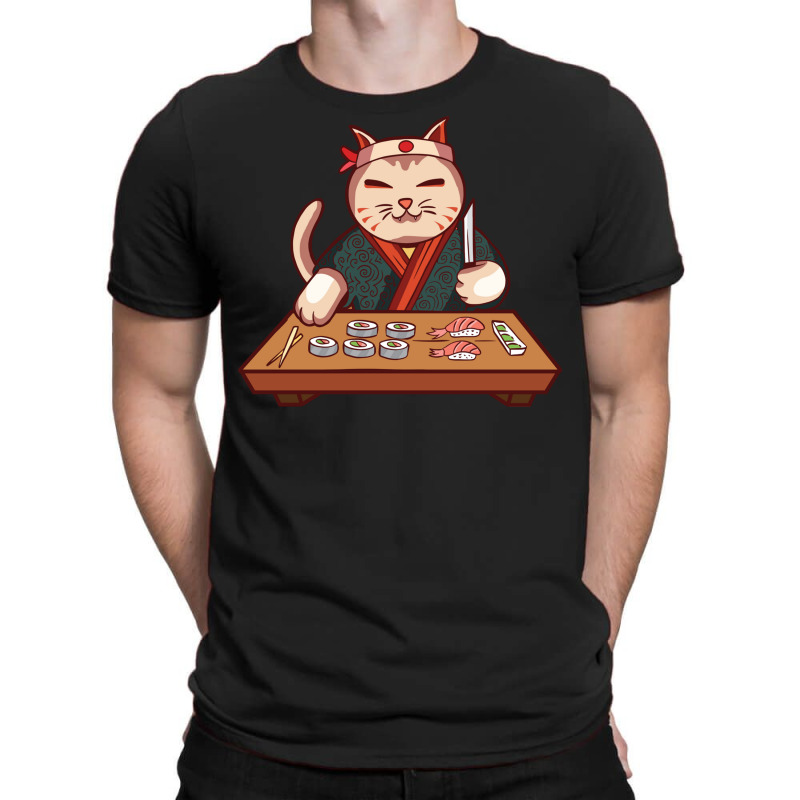 Maneki Neko Sushi Bar Kawaii Unisex T-Shirt - Tees Ideas