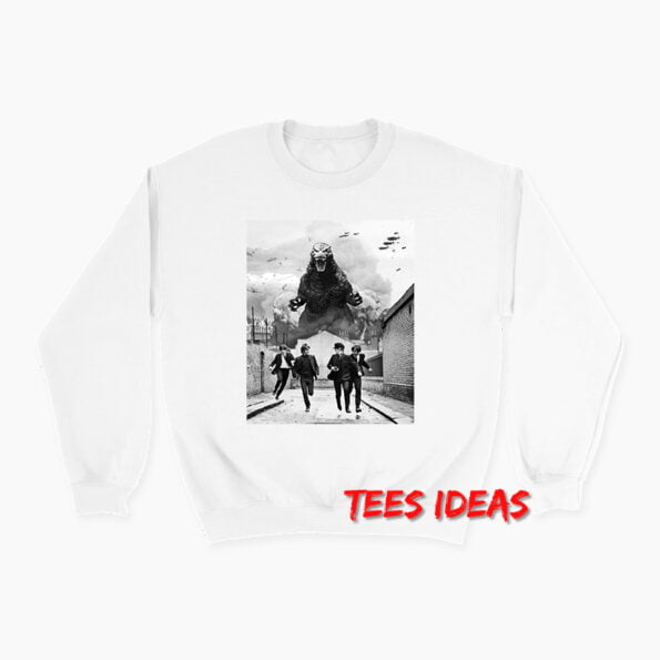The Beatles vs Godzilla Sweatshirt