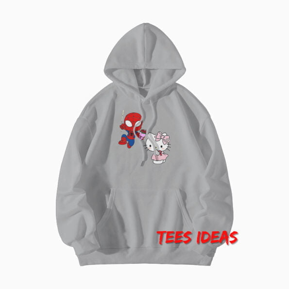 Hello Kitty and Spiderman Hoodie