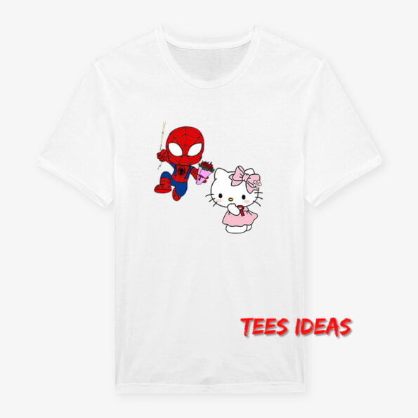 Hello Kitty and Spiderman T-Shirt