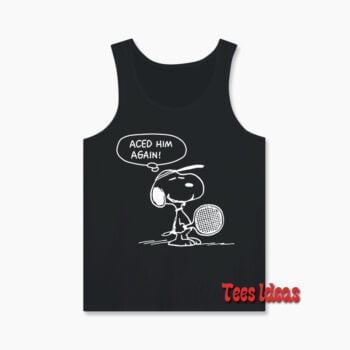 Aced Him Again Snoopy Tank Top