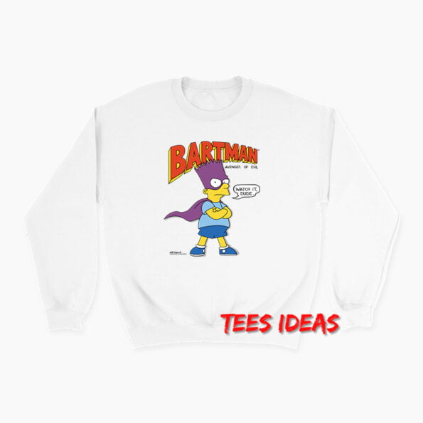 BARTMAN The Simpsons 1989 Sweatshirt