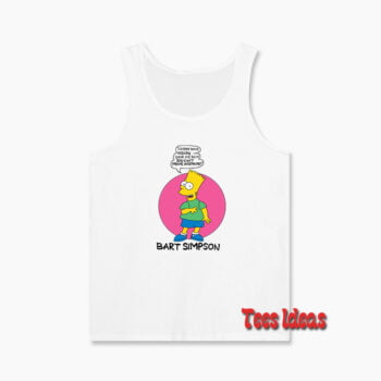 Bart Simpson I Didn't Do It Tank Top