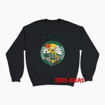 Bart Simpson Radical Boston Celtics Sweatshirt