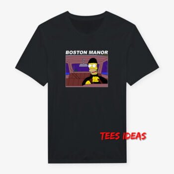 Boston Manor Homer Simpson Stealing Car T-Shirt