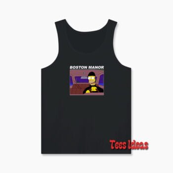 Boston Manor Homer Simpson Stealing Car Tank Top