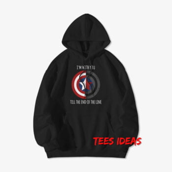 Captain America I'm With You Till The End OF The Line Hoodie