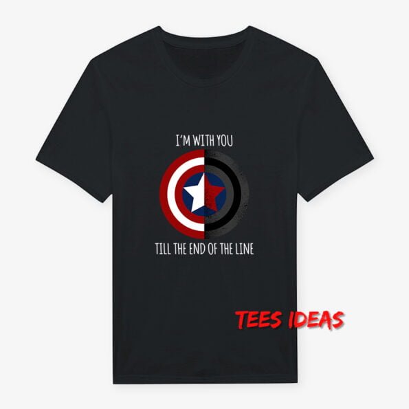 Captain America I'm With You Till The End OF The Line T-Shirt