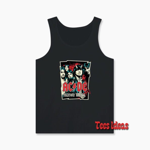 AC DC Highway To Hell Hard Rock Tank Top