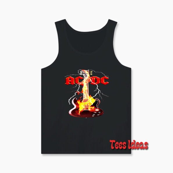 ACDC Tunderstruck Guitar Tank Top