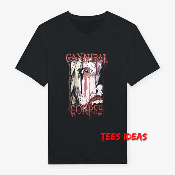 Cannibal Corpse Eyes Black Metal T-Shirt
